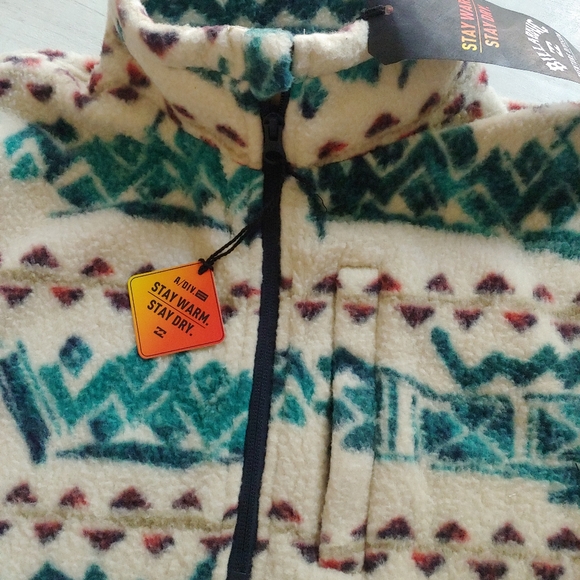 BILLABONG NEW Boundary Half Zip Mock Neck Pullover Fleece - Picture 8 of 13